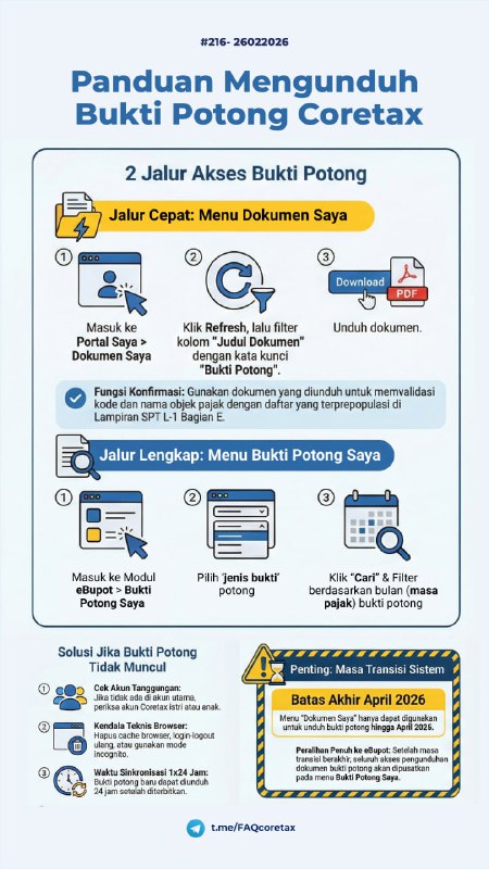 #BuktiPotong216. Di mana menu unduh PDF Bukti Potong? Saya cari di 