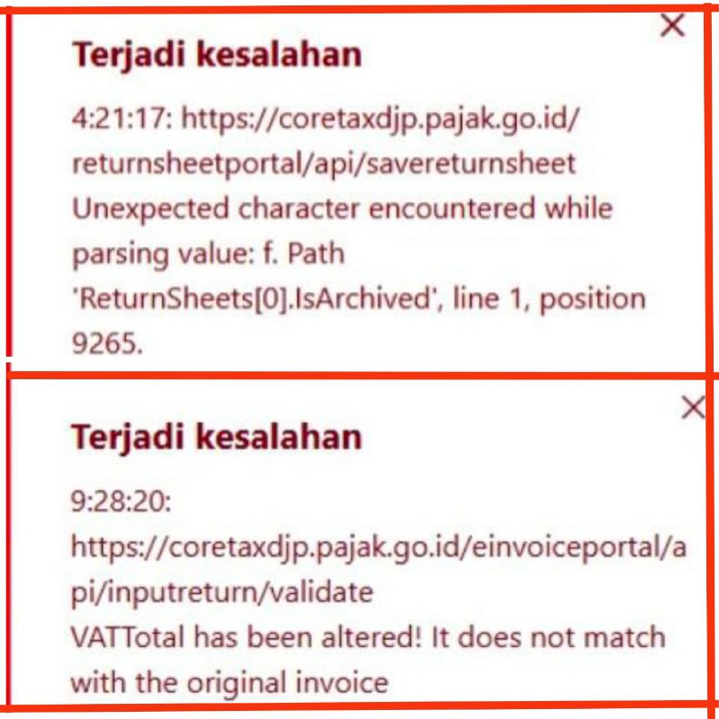 🚧 #WorkInProgress  Pukul 18.30 WIB | 10-03-2025---Bapak/Ibu, teman-teman yang mengalami: Kendala submit SPT dengan pesan 