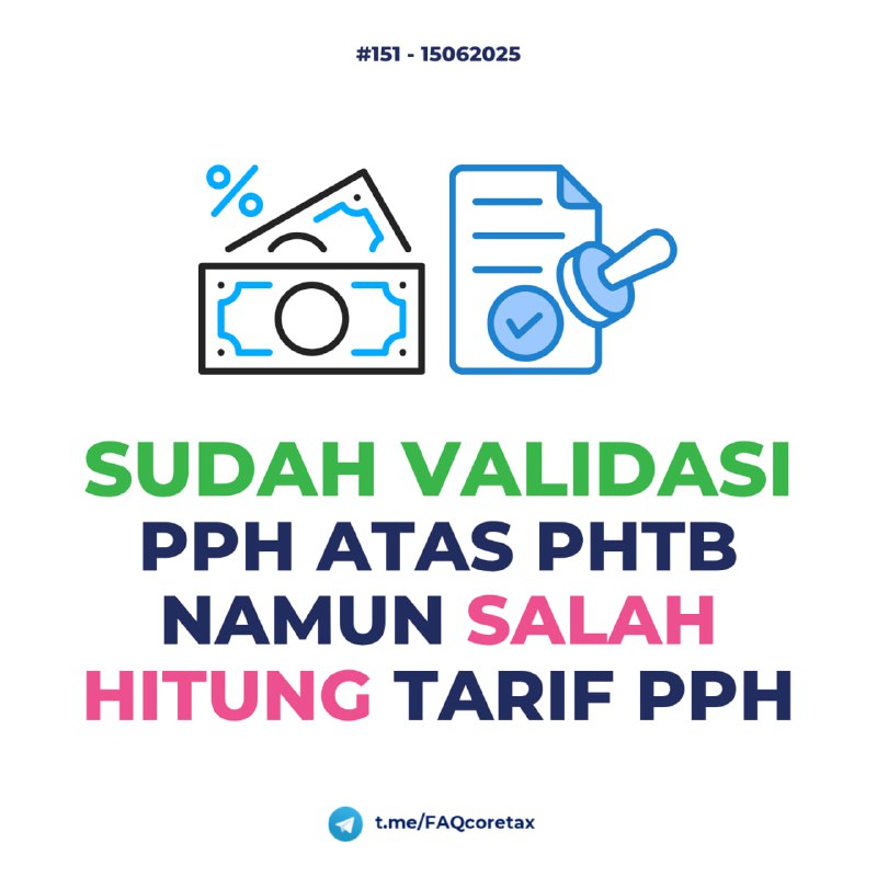 #PPh #PHTB151. Ada notaris yang baru menyadari adanya kesalahan penggunaan tarif yang seharusnya menggunakan tarif 1% tapi oleh notaris dihitung menggunakan tarif 2.5% sehingga terjadi lebih bayar padahal NTPN telah divalidasi.Atas kejadian tersebut:🅰️ Apakah dilakukan Penggantian SKET atau Pembatalan SKET?🅱️ Atas lebih bayarnya dipindahbukukan atau diajukan pengembalian? Yang tepat adalah:🅰️  melakukan pembatalan SKET