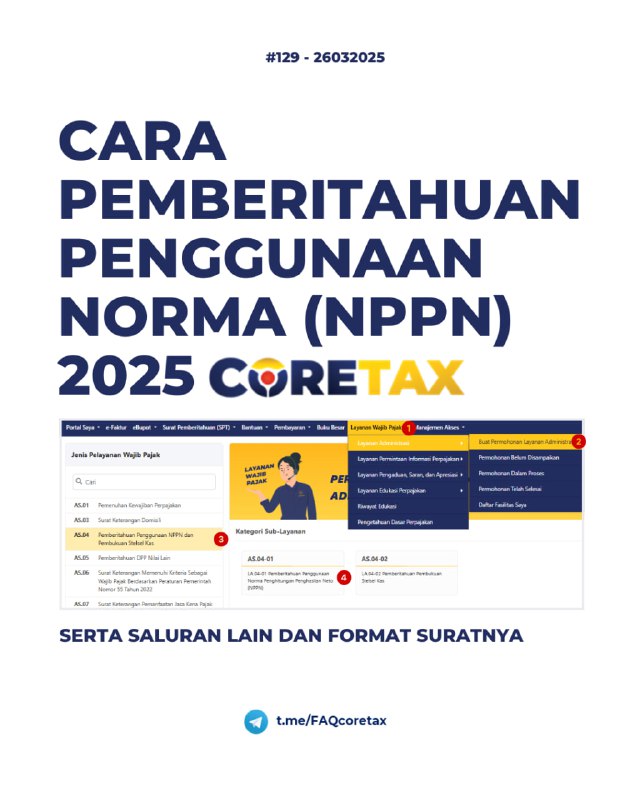 129. Gimana Cara Menyampaikan Pemberitahuan Penggunaan NPPN di Coretax? Apakah bisa manual via pos?#LayananAdministrasi🔹 Login Coretax  