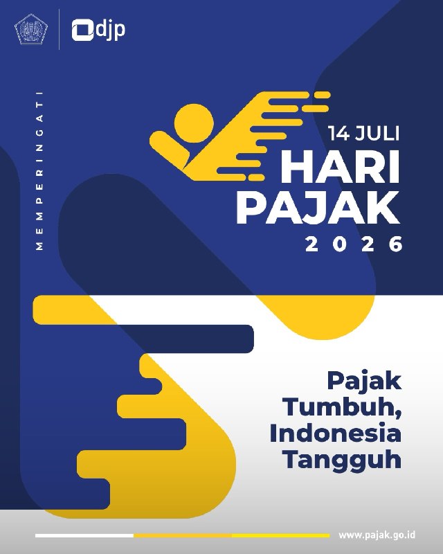 Tahukah #KawanPajak bagaimana kata “pajak” pertama kali lahir dalam sejarah konstitusi kita? 🇮🇩✨Ternyata, perjalanan panjang ini bermula saat masa reses sidang BPUPKI (2 Juni - 9 Juli 1945), ketika Ketua BPUPKI Radjiman Wedyodiningrat mengusulkan gagasan penting bahwa Pemungutan pajak harus diatur hukum.Sejak momen bersejarah di Gedung Pancasila itulah, pajak resmi disepakati oleh para pendiri bangsa sebagai tulang punggung utama penerimaan negara. Hari ini, 14 Juli 2026, mari kita rawat bersama komitmen sejarah ini untuk membangun fondasi bangsa yang mandiri dan berdaulat. Selamat Hari Pajak 2026!Pajak Tumbuh, Indonesia Tangguh!Tahukah #KawanPajak bagaimana kata “pajak” pertama kali lahir dalam sejarah konstitusi kita? 🇮🇩✨Ternyata, perjalanan panjang ini bermula saat masa reses sidang BPUPKI (2 Juni - 9 Juli 1945), ketika Ketua BPUPKI Radjiman Wedyodiningrat mengusulkan gagasan penting bahwa Pemungutan pajak harus diatur hukum.Sejak momen bersejarah di Gedung Pancasila itulah, pajak resmi disepakati oleh para pendiri bangsa sebagai tulang punggung utama penerimaan negara. Hari ini, 14 Juli 2026, mari kita rawat bersama komitmen sejarah ini untuk membangun fondasi bangsa yang mandiri dan berdaulat. Selamat Hari Pajak 2026!Pajak Tumbuh, Indonesia Tangguh!