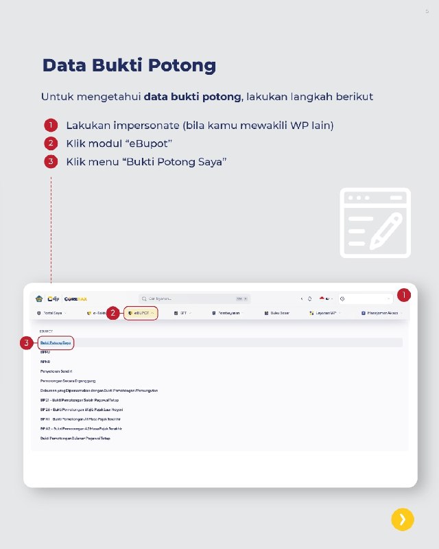 #FakturPajak #Coretax #BuktiPotong #PengaduanDJP254. KOK ADA FAKTUR PAJAK ATAS NAMA SAYA, PADAHAL NGGAK PERNAH TRANSAKSI?Pernah kaget tiba-tiba nemu data Faktur Pajak atau Bukti Potong atas nama dan NPWP Anda, padahal merasa nggak pernah beli barang atau melakukan transaksi tersebut? Kabar baiknya, sekarang seluruh data Faktur Pajak dan Bukti Potong pajak memang sudah terintegrasi penuh di Coretax DJP. Artinya, sistem yang baru ini bikin transaksi jauh lebih transparan. Anda bisa dengan mudah memantau dan mengecek sendiri apakah data yang tercatat di sistem benar-benar sesuai dengan transaksi riil Anda.❓ LALU, BAGAIMANA JIKA MENEMUKAN DATA YANG TIDAK SESUAI / FIKTIF?Jangan panik, segera lakukan 2 langkah penyelesaian berikut:1️⃣ Konfirmasi ke Pihak PenerbitSegera hubungi perusahaan atau pihak lawan transaksi yang menerbitkan Faktur Pajak/Bukti Potong tersebut. Sampaikan bahwa Anda tidak pernah melakukan transaksi, lalu minta mereka untuk segera MEMBATALKAN dokumen tersebut di sistem. (Bisa jadi ini hanya human error atau salah ketik NPWP).2️⃣ Laporkan ke Kanal Pengaduan DJPJika pihak penerbit sulit dihubungi, tidak kooperatif, atau Anda curiga ada indikasi kesengajaan penyalahgunaan identitas, jangan didiamkan. Segera sampaikan pengaduan resmi melalui kanal pengaduan DJP (seperti Kring Pajak 1500200, email ke pengaduan@pajak.go.id, atau datang ke KPP terdekat) agar segera ditindaklanjuti.Yuk, biasakan cek profil dan data perpajakan Anda di Coretax secara berkala. Karena mencegah penyalahgunaan data akan selalu lebih baik daripada repot memperbaikinya nanti. --t.me/FAQcoretax#FakturPajak #Coretax #BuktiPotong #PengaduanDJP254. KOK ADA FAKTUR PAJAK ATAS NAMA SAYA, PADAHAL NGGAK PERNAH TRANSAKSI?Pernah kaget tiba-tiba nemu data Faktur Pajak atau Bukti Potong atas nama dan NPWP Anda, padahal merasa nggak pernah beli barang atau melakukan transaksi tersebut? Kabar baiknya, sekarang seluruh data Faktur Pajak dan Bukti Potong pajak memang sudah terintegrasi penuh di Coretax DJP. Artinya, sistem yang baru ini bikin transaksi jauh lebih transparan. Anda bisa dengan mudah memantau dan mengecek sendiri apakah data yang tercatat di sistem benar-benar sesuai dengan transaksi riil Anda.❓ LALU, BAGAIMANA JIKA MENEMUKAN DATA YANG TIDAK SESUAI / FIKTIF?Jangan panik, segera lakukan 2 langkah penyelesaian berikut:1️⃣ Konfirmasi ke Pihak PenerbitSegera hubungi perusahaan atau pihak lawan transaksi yang menerbitkan Faktur Pajak/Bukti Potong tersebut. Sampaikan bahwa Anda tidak pernah melakukan transaksi, lalu minta mereka untuk segera MEMBATALKAN dokumen tersebut di sistem. (Bisa jadi ini hanya human error atau salah ketik NPWP).2️⃣ Laporkan ke Kanal Pengaduan DJPJika pihak penerbit sulit dihubungi, tidak kooperatif, atau Anda curiga ada indikasi kesengajaan penyalahgunaan identitas, jangan didiamkan. Segera sampaikan pengaduan resmi melalui kanal pengaduan DJP (seperti Kring Pajak 1500200, email ke pengaduan@pajak.go.id, atau datang ke KPP terdekat) agar segera ditindaklanjuti.Yuk, biasakan cek profil dan data perpajakan Anda di Coretax secara berkala. Karena mencegah penyalahgunaan data akan selalu lebih baik daripada repot memperbaikinya nanti. --t.me/FAQcoretax
