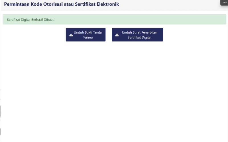 Permintaan Sertifikat Digital 