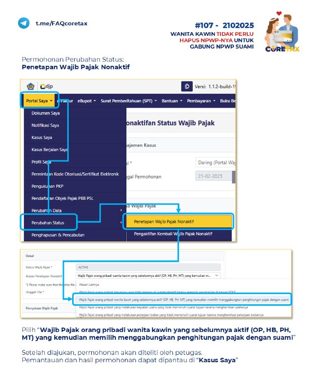 Ilustrasi singkat FAQ 107Akses permohonan 