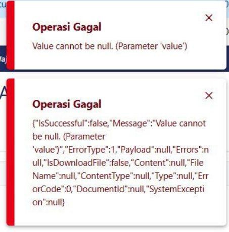 #InfoPenangananKendalaAtas error value cannot be null. (Parameter 'value')..Saat membuka konsep SPT Tahunan Badan PPh yang menyebabkan isian SPT menjadi blank, sudah diteruskan ke pengembang untuk diperbaiki.Jika dapat info terbaru, kami akan share di sini.--t.me/FAQcoretax
