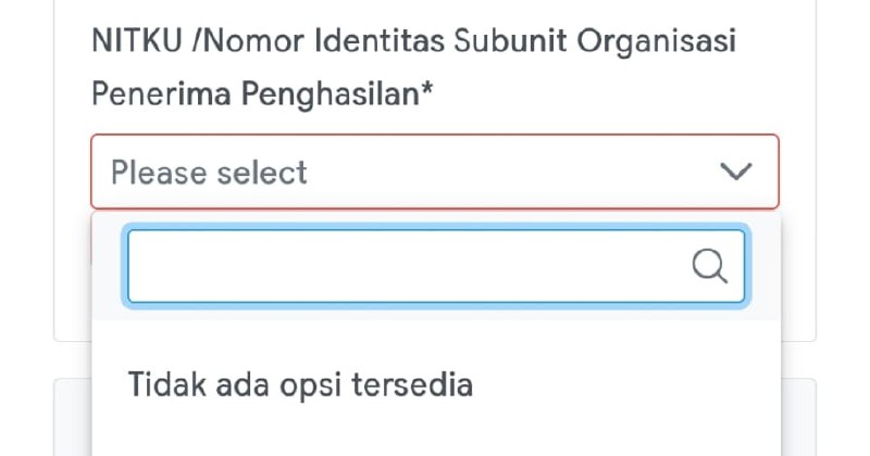 #InfoPenangananKendalaPer 09:00 WIBDari informasi yang diperoleh dari Tim Teknis PSIAP DJP, atas kendala tidak ditemukannya NITKU dengan keterangan 