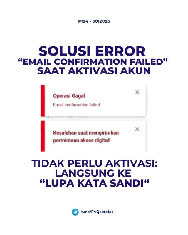#Registrasi194. Saat aktivasi akun, muncul error 