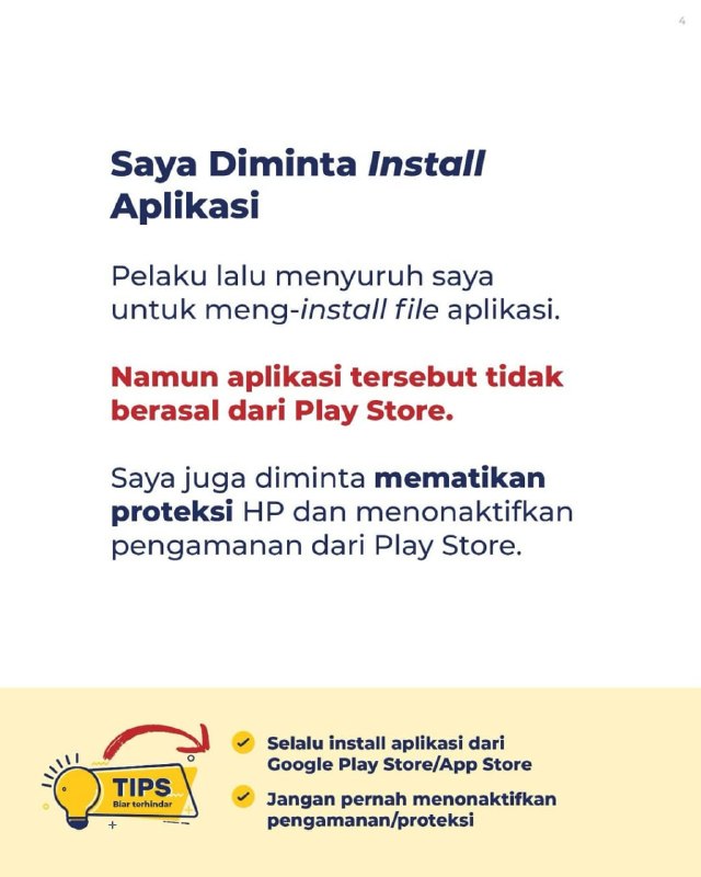 Penipu menyamar jadi petugas DJP, menyebutkan datamu dengan benar, lalu meminta share screen untuk bantuan Coretax.Begitu kamu share screen, saldo rekeningmu dalam bahaya! DJP tidak pernah meminta akses layar atau meminta kamu meng-install aplikasi sembarangan. Jika ada yang meminta hal tersebut, HAMPIR PASTI ITU PENIPUAN.Sebarkan informasi ini ke keluarga dan teman terdekat agar tidak ada lagi korban jatuh! 🤜🤛Penipu menyamar jadi petugas DJP, menyebutkan datamu dengan benar, lalu meminta share screen untuk bantuan Coretax.Begitu kamu share screen, saldo rekeningmu dalam bahaya! DJP tidak pernah meminta akses layar atau meminta kamu meng-install aplikasi sembarangan. Jika ada yang meminta hal tersebut, HAMPIR PASTI ITU PENIPUAN.Sebarkan informasi ini ke keluarga dan teman terdekat agar tidak ada lagi korban jatuh! 🤜🤛