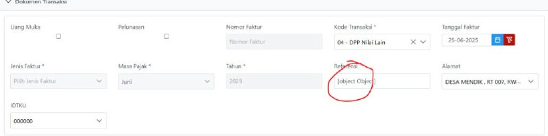 #SolusiError Mungkin bisa dicoba, jika masih error pembuatan faktur pajak keluaran, mungkin bisa dicoba hapus referensi [object object]Ada yang langsung sukses simpan konsep + upload faktur.—t.me/FAQcoretaxDiskusi konsulgabjatim1