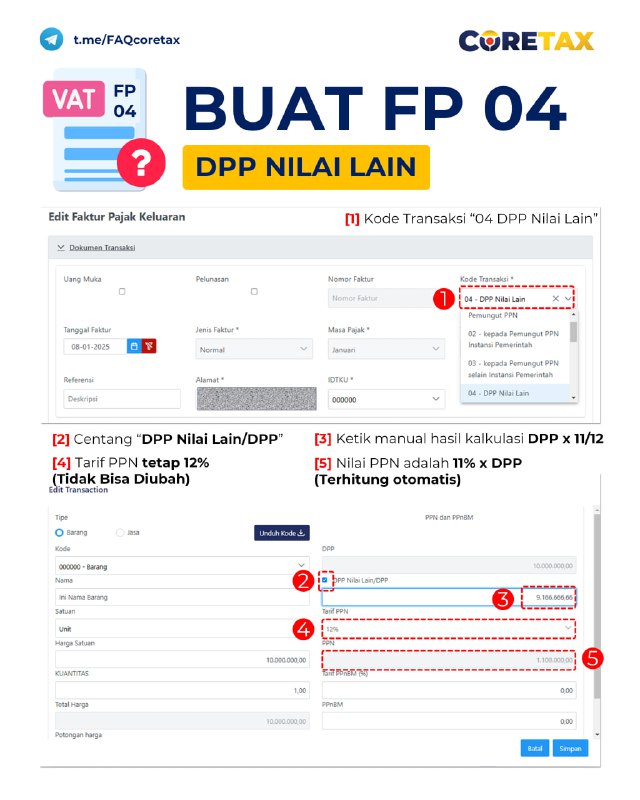 32. Katanya PPN tidak jadi naik, tapi kenapa tarifnya masih 12%? Bagaimana cara ganti jadi 11%? #eFaktur#PMK131