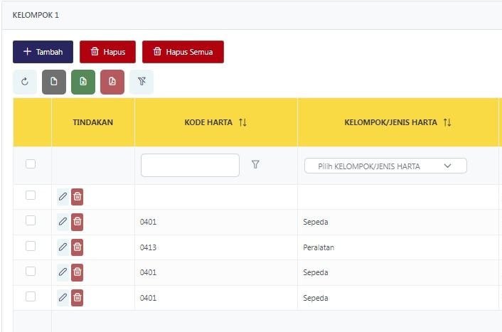 #InfoPenangananKendala #SPTTahunanBadan#PenyusutanKendala kosongnya kolom Kode Harta dan Kelompok Jenis Harta pada Lampiran 9 Daftar Penyusutan saat ini sedang ditangani oleh pengembang.Mohon menunggu perbaikan selesai 🙏—t.me/FAQcoretax