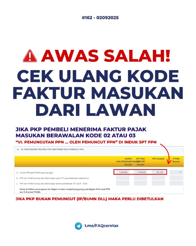 162. Saya PKP Pembeli. Pada konsep induk SPT PPN bagian 