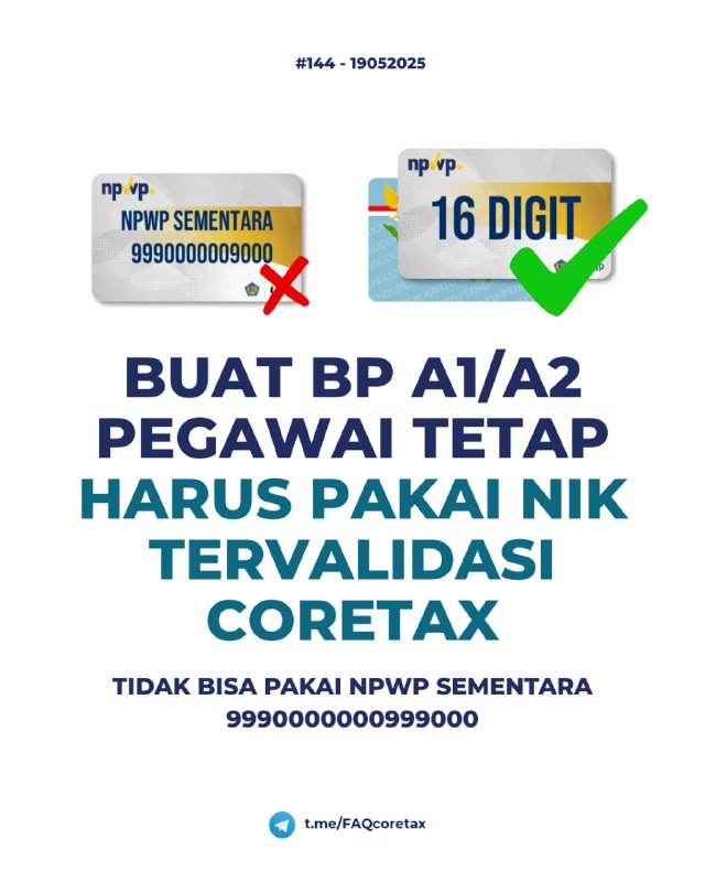 144. Saya tidak bisa membuat bukti pemotongan PPh pasal 21 1721-A1 untuk pegawai tetap yang berhenti di tengah tahun dengan NPWP sementara, padahal buat BP Bulanan Pegawai Tetap bisa dengan NPWP Sementara 9990000000999000, bagaimana solusinya?#SPT21📌 Masalah yang Dihadapi: