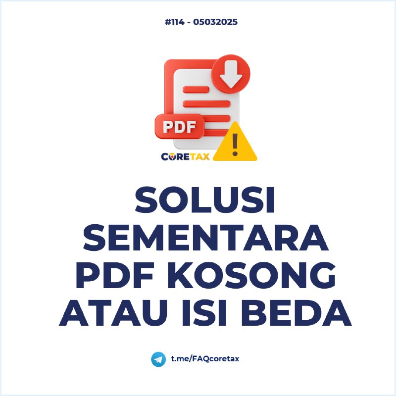 114. Bagaimana solusi atas PDF kosong?#eFaktur #eBupot #SolusiError