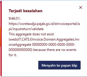 #InfoPenangananKendalaInfo dari tim teknis PSIAP:⚠️ Catatan untuk Faktur Migrasi dari e-Faktur DesktopJika muncul error 