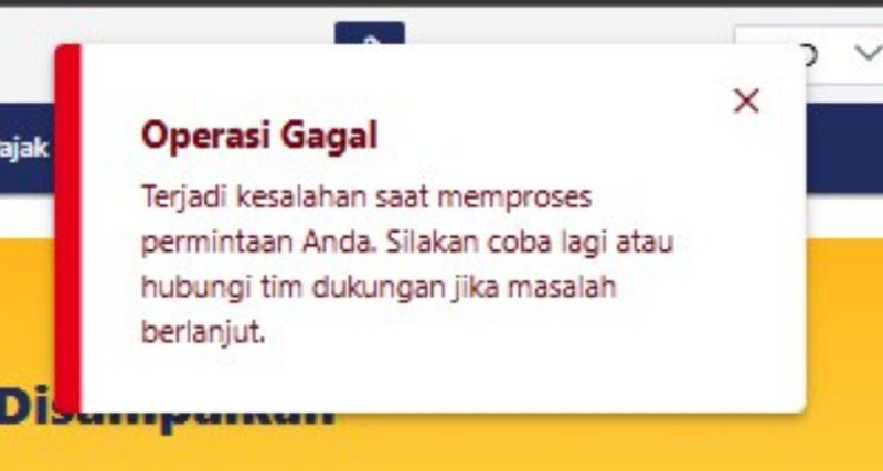 #InfoPenangananKendalaAtas kendala gagal unduh PDF, khususnya atas SPT Tahunan, saat ini kendala tersebut masih dalam tahap penanganan oleh pengembang.--t.me/FAQcoretax