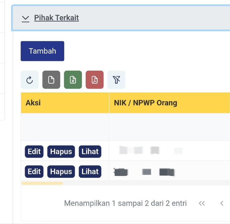 #InfoPenangananKendalaPerbaikan tombol hapus pada pihak terkait telah selesai dan dapat digunakan kembali.Silakan dicoba--t.me/FAQcoretax