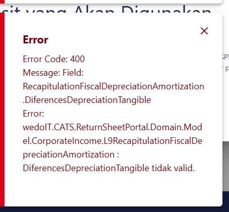 #InfoPenyelesaianKendala #SolusiSementaraJika mengalami gagal Error Code: 400RecapitulationFiscalDepreciationAmortization.... DifferencesDepreciationTangible tidak validterkait Lampiran L9 Beban Penyusutan dan AmortisasiSebelumnya terdapat error dan sudah diperbaiki. Namun, bagi WP yang terlanjur sudah import XML tidak otomatis bisa lanjut. ✅ Solusinya: Silakan hapus semua isian Lampiran L9 kemudian lakukan impor ulang XML.⚠️ Pastikan: Gunakan konverter.exe dari pajak.go.id/coretax untuk convert Excel ke XML dan tidak menggunakan fitur built-in export XML Excel.—t.me/FAQcoretax