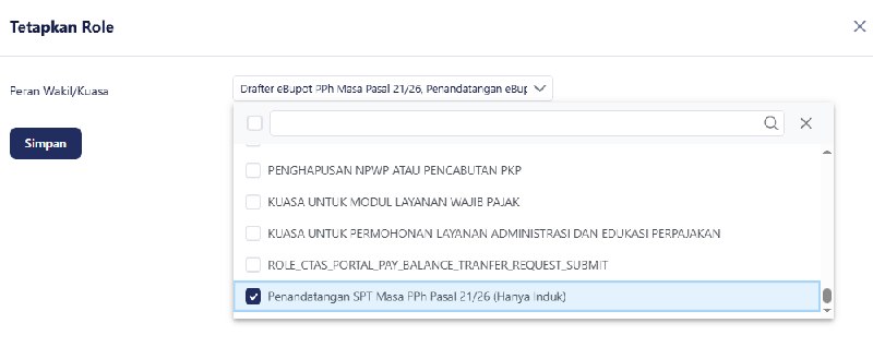 #reminder terkait FAQ 255Agar Role Penandatangan SPT Masa PPh Pasal 21/26 (Hanya Induk) aktif, sehingga yang bersangkutan:✔️ Hanya dapat melihat Induk SPT Masa PPh Pasal 21/26.❌ TIDAK DAPAT melihat Lampiran rincian data pegawai pastikan saat assign role agar mencentang bagian role:Penandatangan SPT Masa PPh Pasal 21/26 (Hanya Induk) Begitu juga sebaliknya, agar suatu role bisa melihat rincian, tidak hanya induk, silakan uncheck role tersebut.Semoga membantu.. 