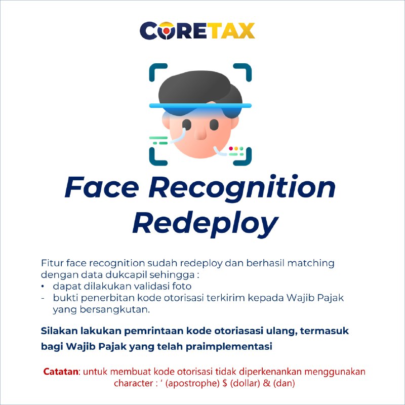 25. Saat permintaan kode otorisasi, fitur face recognition selalu gagal atau terlewati, apa solusinya?#eFaktur#SolusiError
